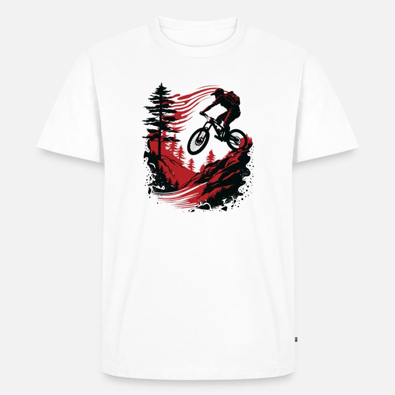 MBR Mountainbiker - Männer Premium Bio T-Shirt - Weiß