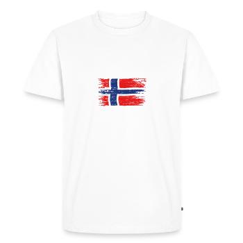 HAMMERFEST 2024 Voyage de pêche Norvège - T-shirt Premium bio Homme - blanc - Devant - Nico (187cm)