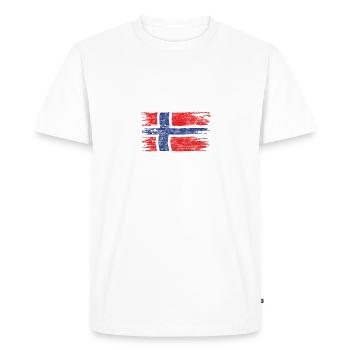 HIDRA-HIDRASUND 2024 Tour de pêche en Norvège Nouveau - T-shirt Premium bio Homme - blanc - Devant - Nico (187cm)