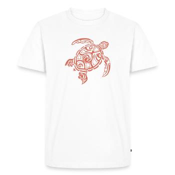 Sea turtle - Men's Premium Organic T-Shirt - white - Front - Nico (187cm)