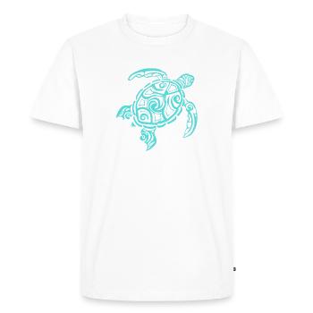 Sea turtle, sea turtle, aquatic animal - Men's Premium Organic T-Shirt - white - Front - Nico (187cm)