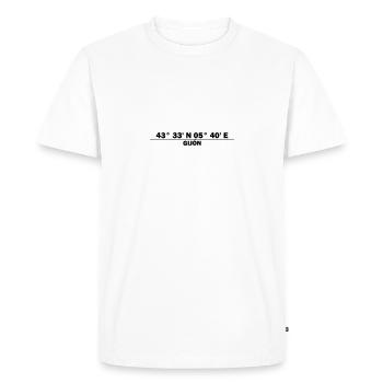 Gijón coordinates - Men's Premium Organic T-Shirt - white - Front - Nico (187cm)