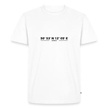 Gera coordinates - Men's Premium Organic T-Shirt - white - Front - Nico (187cm)