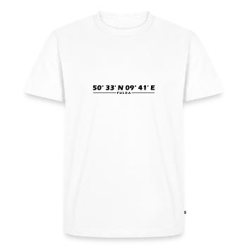 Fulda coordinates - Men's Premium Organic T-Shirt - white - Front - Nico (187cm)