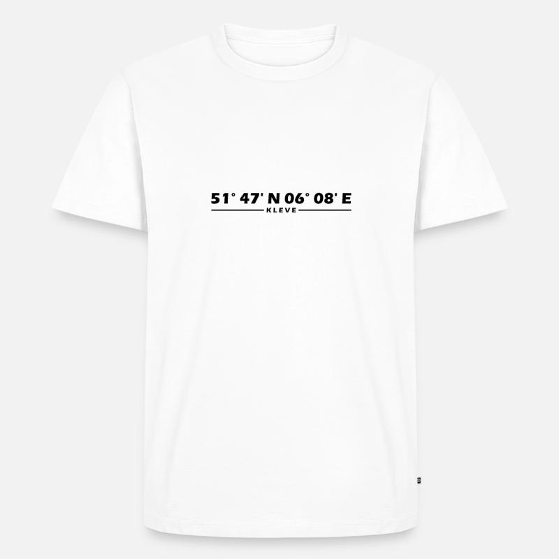 Coordonnées de Kleve - T-shirt Premium bio Homme - blanc