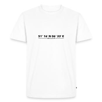 Willich Coordinates - Men's Premium Organic T-Shirt - white - Front - Nico (187cm)