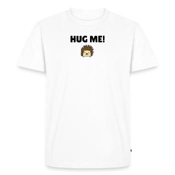 Fais-moi un câlin! - T-shirt Premium bio Homme - blanc - Devant - Nico (187cm)
