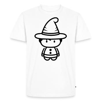 Petite sorcière - T-shirt Premium bio Homme - blanc - Devant - Nico (187cm)