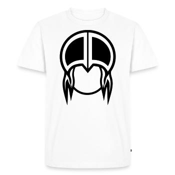 Guerrier Casque de viking - T-shirt Premium bio Homme - blanc - Devant - Nico (187cm)