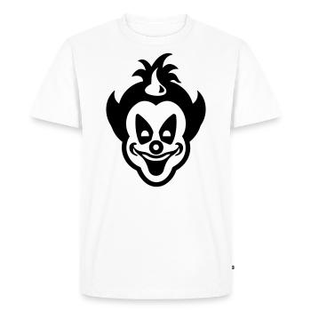 Clown - T-shirt Premium bio Homme - blanc - Devant - Nico (187cm)