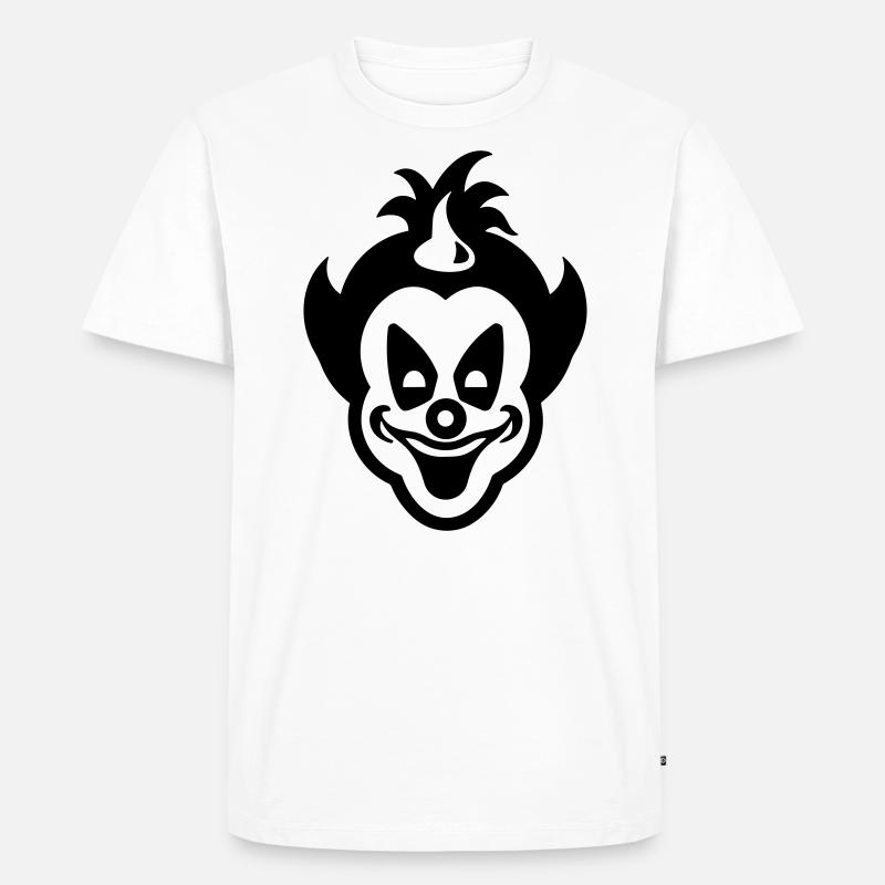 Clown - Männer Premium Bio T-Shirt - Weiß