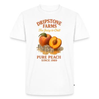 Pêche Glaçon Vintage - T-shirt Premium bio Homme - blanc - Devant - Nico (187cm)