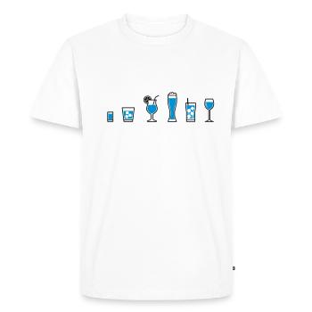 La vie est pleine de décisions difficiles - T-shirt Premium bio Homme - blanc - Devant - Nico (187cm)