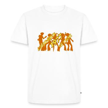 Year of birth 1977 Vintage Retro, birth, birthday - Men's Premium Organic T-Shirt - white - Front - Nico (187cm)