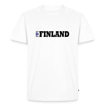 Finlande - T-shirt Premium bio Homme - blanc - Devant - Nico (187cm)