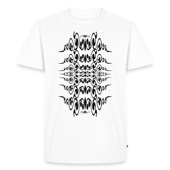 Résumé n° 67 - T-shirt Premium bio Homme - blanc - Devant - Nico (187cm)