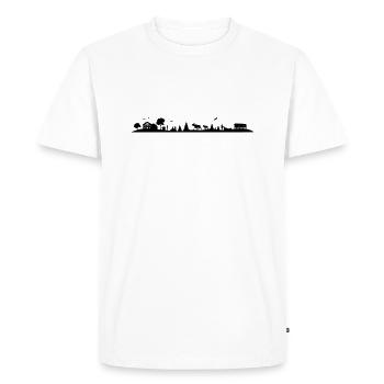 Landschaft - Schweden, Norwegen - Männer Premium Bio T-Shirt - Weiß - Vorne - Nico (187cm)