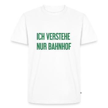I only understand station - Men's Premium Organic T-Shirt - white - Front - Nico (187cm)