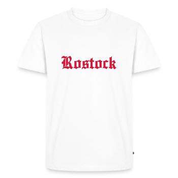 Rostock - T-shirt Premium bio Homme - blanc - Devant - Nico (187cm)