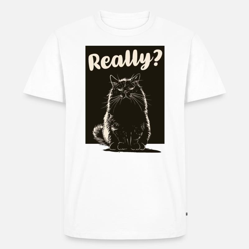 Mr Ctnip - Really? - Männer Premium Bio T-Shirt - Weiß