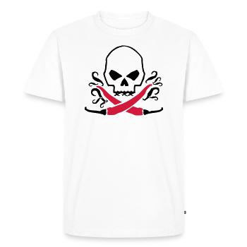 chilli_04_2clr - Men's Premium Organic T-Shirt - white - Front - Nico (187cm)