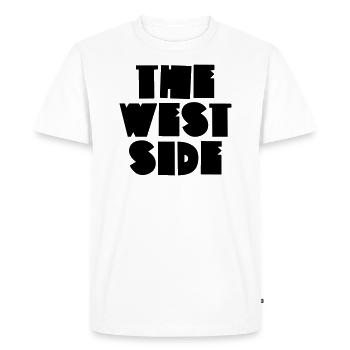 The West Side - Men's Premium Organic T-Shirt - white - Front - Nico (187cm)