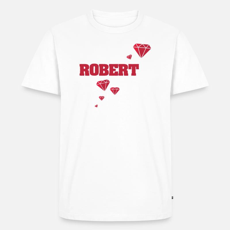 Geschenkidee Robert - Männer Premium Bio T-Shirt - undefined