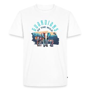 Guardians Of The Wild - Men's Premium Organic T-Shirt - white - Front - Nico (187cm)