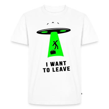 Destination inconnue - T-shirt Premium bio Homme - blanc - Devant - Nico (187cm)