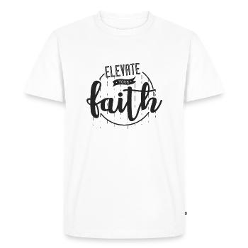 Foi - Foi - Chrétien - T-shirt Premium bio Homme - blanc - Devant - Nico (187cm)