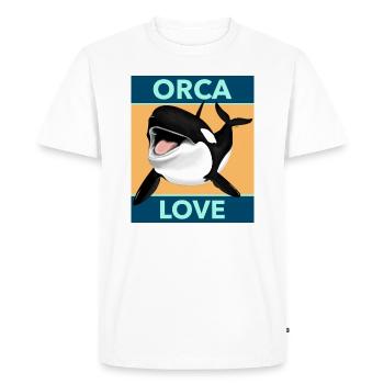 Orca Love Cute Orca Gift T-shirt - T-shirt Premium bio Homme - blanc - Devant - Nico (187cm)
