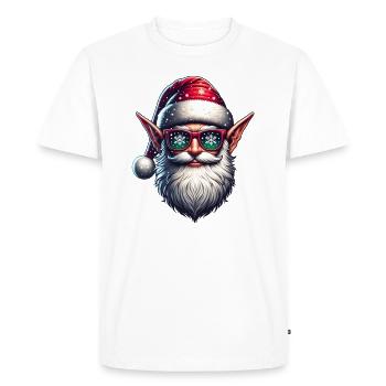 Weihnachts Elf Ugly Noël Noël Weihnachten - T-shirt Premium bio Homme - blanc - Devant - Nico (187cm)