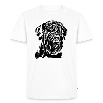 RIESENSCHNAUZER - Chiens Schnauzer géants Wilsigns - T-shirt Premium bio Homme - blanc - Devant - Nico (187cm)