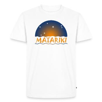 New Zealand Seven Sisters Maori MATARIKI 1b - Men's Premium Organic T-Shirt - white - Front - Nico (187cm)