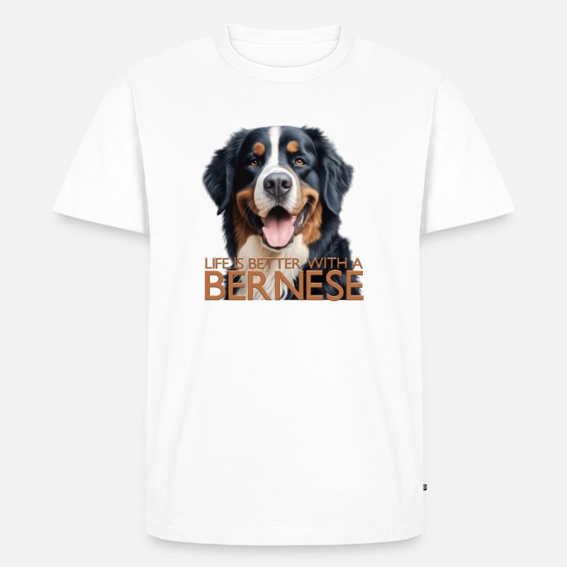 Berner Sennenhund - Männer Premium Bio T-Shirt - Weiß
