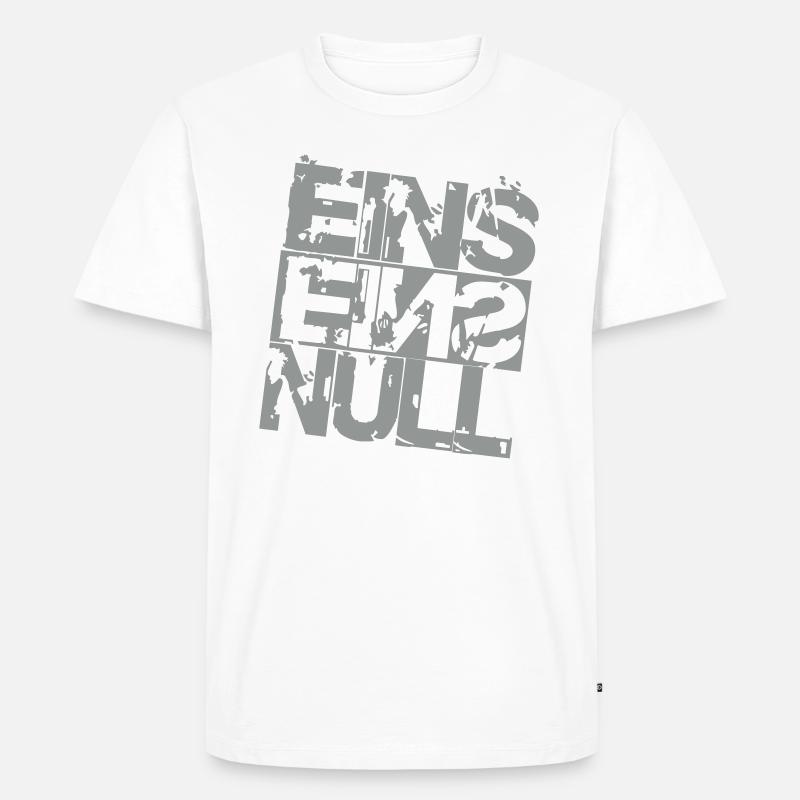 einseinsnull - Männer Premium Bio T-Shirt - Weiß