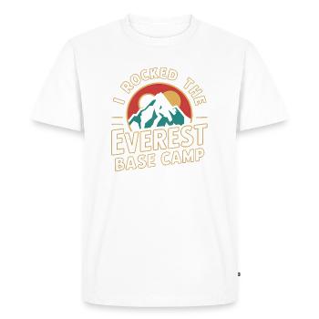Mount Everest Base Camp - Men's Premium Organic T-Shirt - white - Front - Nico (187cm)