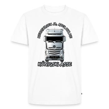 Voitures de fonction , mais seulement de la classe reine - T-shirt Premium bio Homme - blanc - Devant - Nico (187cm)