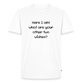 Vœu surprise - T-shirt Premium bio Homme - blanc - Devant - Nico (187cm)