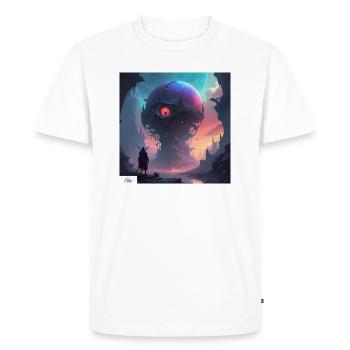 Fork life cartoon - Men's Premium Organic T-Shirt - white - Front - Nico (187cm)