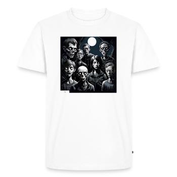 Portrait de personnes monstre - T-shirt Premium bio Homme - blanc - Devant - Nico (187cm)