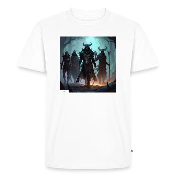 Mages et sorciers Amis - T-shirt Premium bio Homme - blanc - Devant - Nico (187cm)