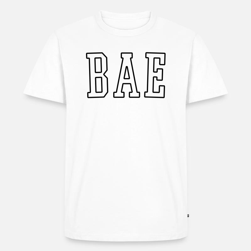 BAE - Männer Premium Bio T-Shirt - Weiß
