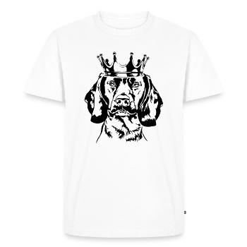 Lévrier bavarois Krone Wilsigns - T-shirt Premium bio Homme - blanc - Devant - Nico (187cm)