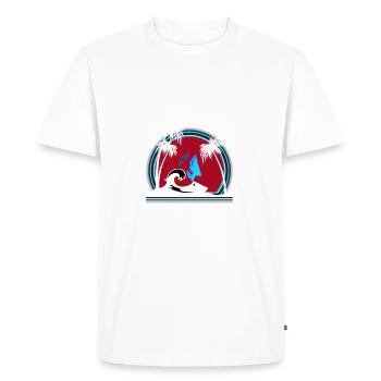 Life begins at 30 knots - T-shirt Premium bio Homme - blanc - Devant - Nico (187cm)