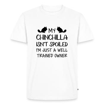 My Chinchilla Isn't Spoiled - Men's Premium Organic T-Shirt - white - Front - Nico (187cm)