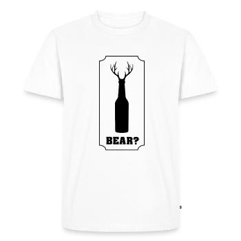 Bière amusante funny beer - T-shirt Premium bio Homme - blanc - Devant - Nico (187cm)