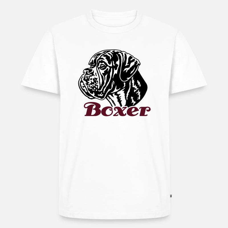 588 Boxer - Männer Premium Bio T-Shirt - Weiß