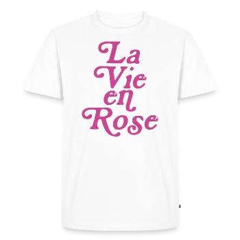 La vie en rose - T-shirt Premium bio Homme - blanc - Devant - Nico (187cm)