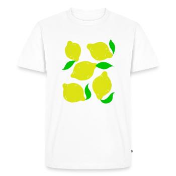 citrons - T-shirt Premium bio Homme - blanc - Devant - Nico (187cm)